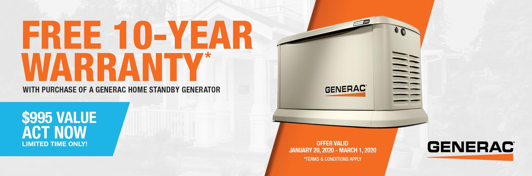 Homestandby Generator Deal | Warranty Offer | Generac Dealer | Hillsboro, KS